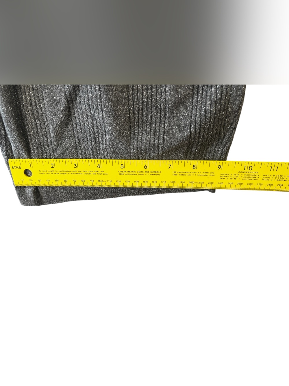 Barefoot Dreams CozyChic Ultra Lite Lurex Rib Wide Leg Pant Carbon Gray 1X - Picture 11 of 14